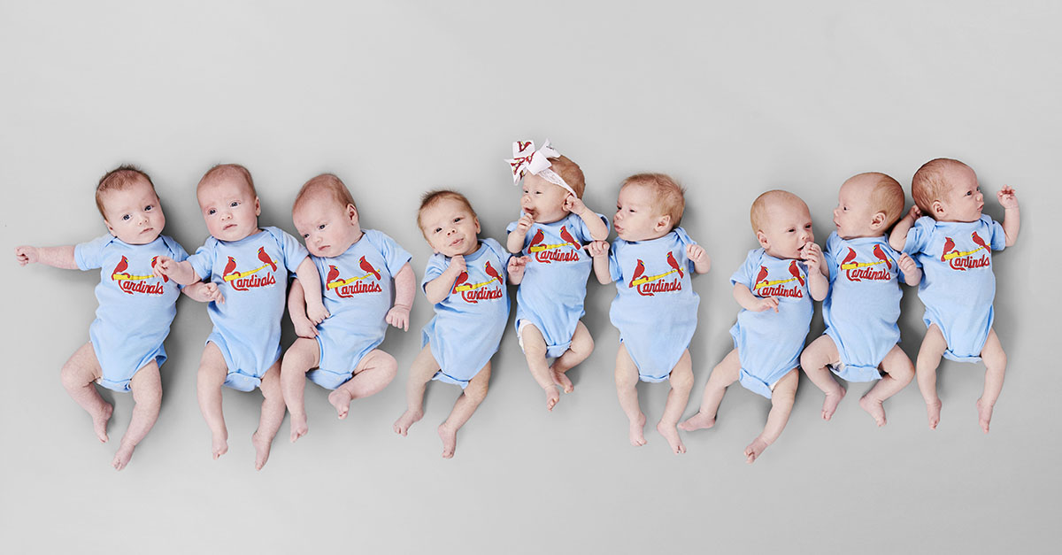 Triplets as infants